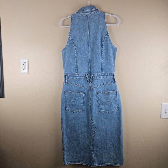 Hudson Halter Utility Denim Dress Size Large - Picture 3 of 9